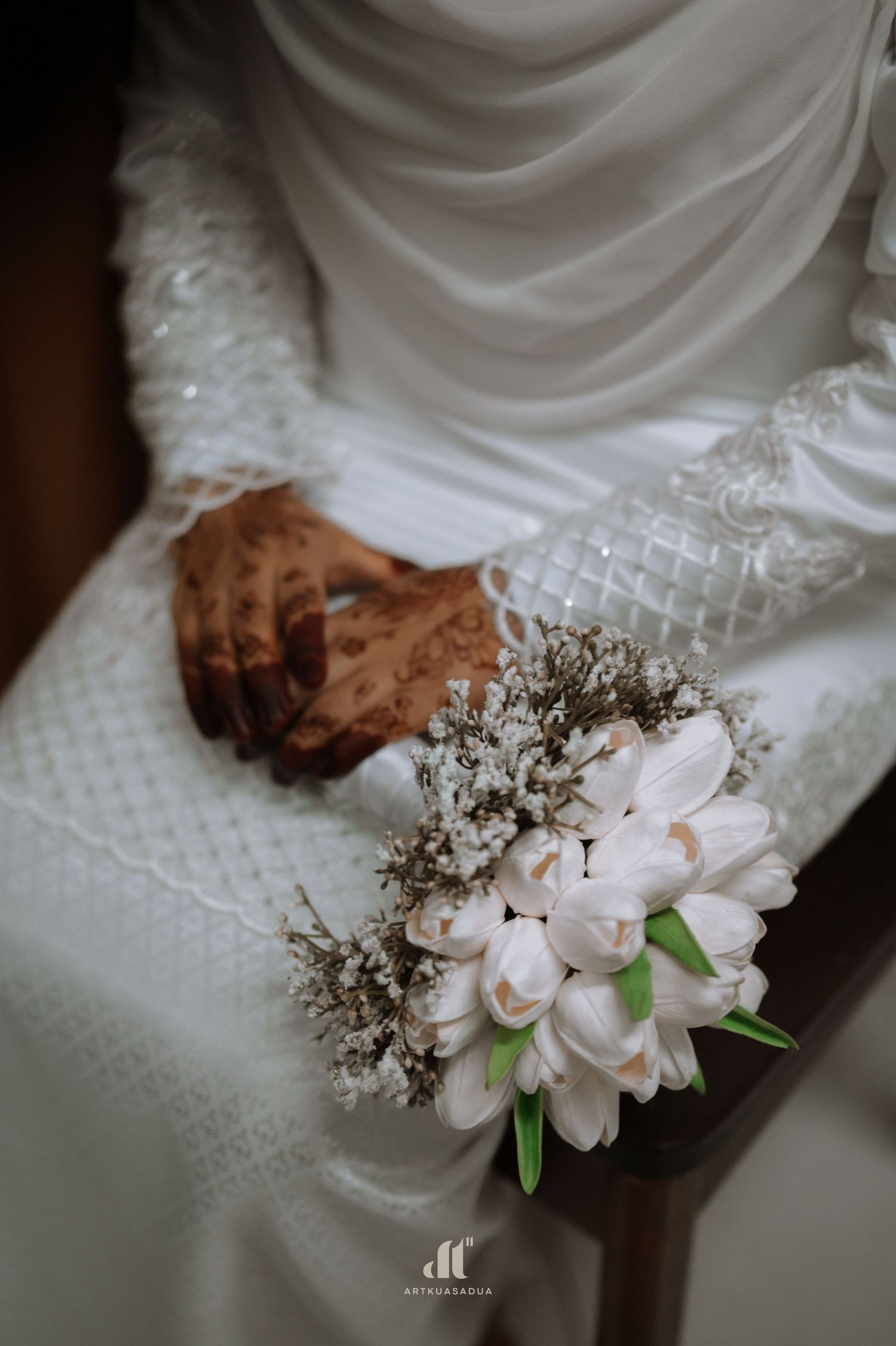 Close Up of the bride