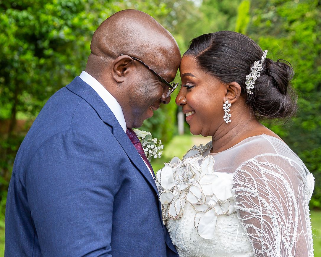 Bride and groom on their wedding day captured by Pataki Photos