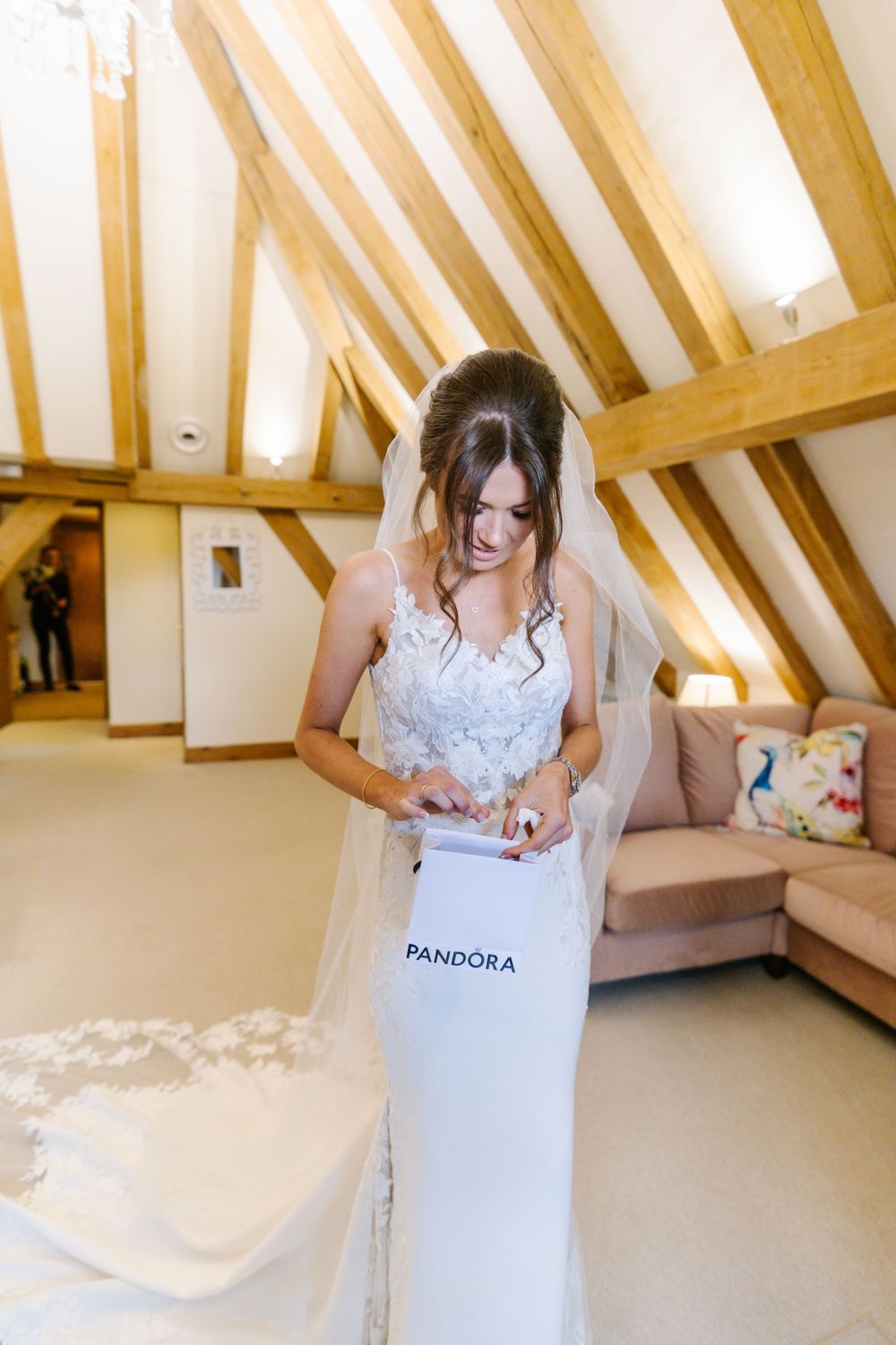 The Old Kent Barn bridal suite mother and daughter photographer