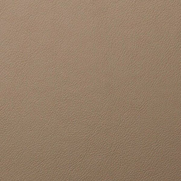 Close-up view of tan colored leather texture with fine grain pattern and smooth surface finish.