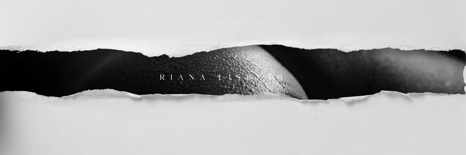 Minimalist black and white photography branding header with film frames.