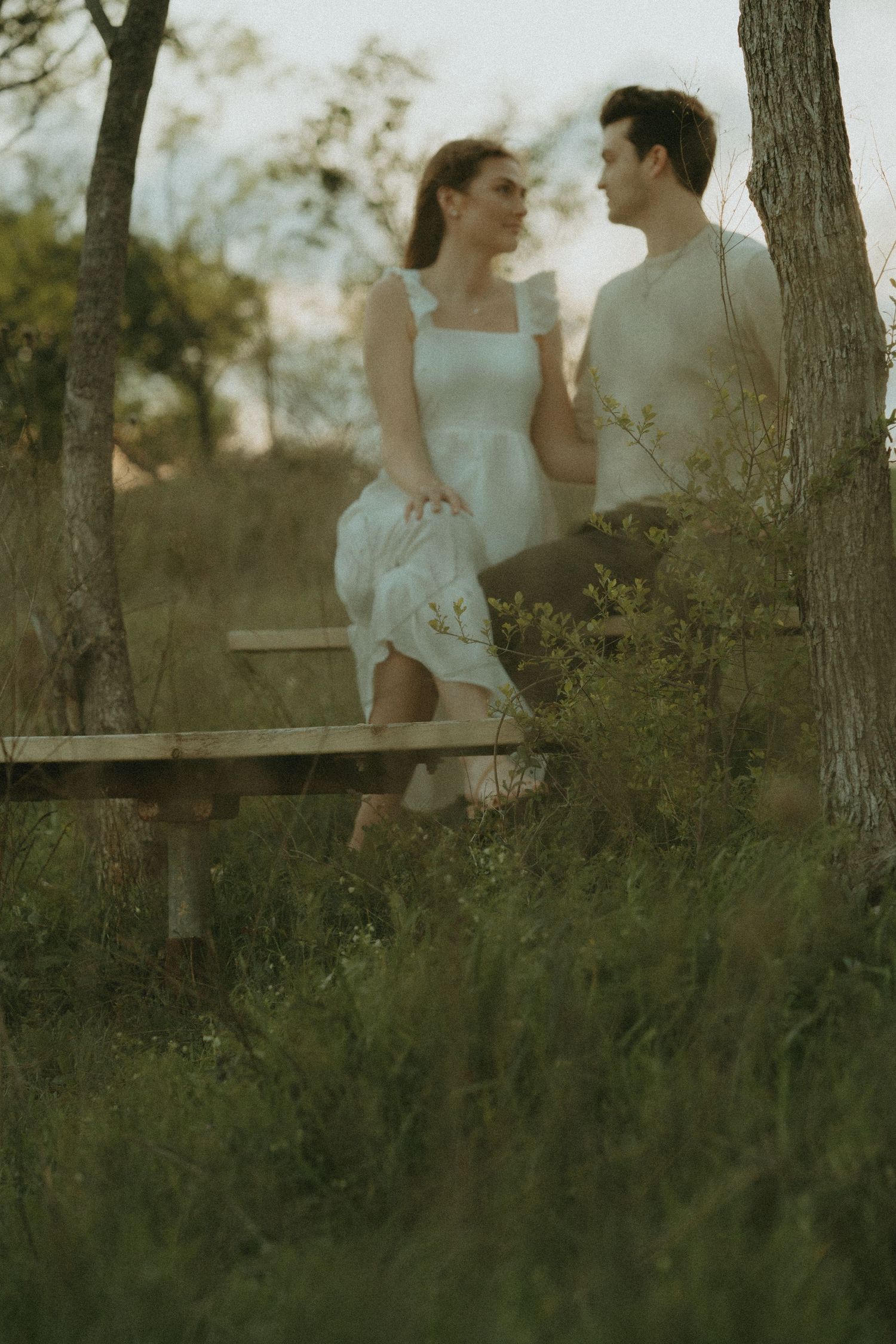 Spring film engagement session look-outdoor Texas engagement session. Engagement Session in fort worth Texas. Warm engagement photographer