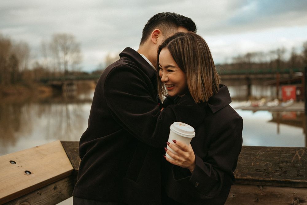 Engagement photo session in Fort Langley, BC