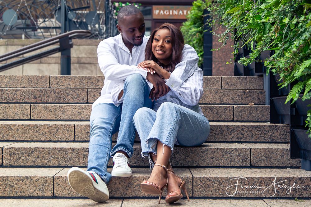 Dami and Anu - outdoor pre-wedding photoshoot captured by Funmi Akingbe for Pataki Photos