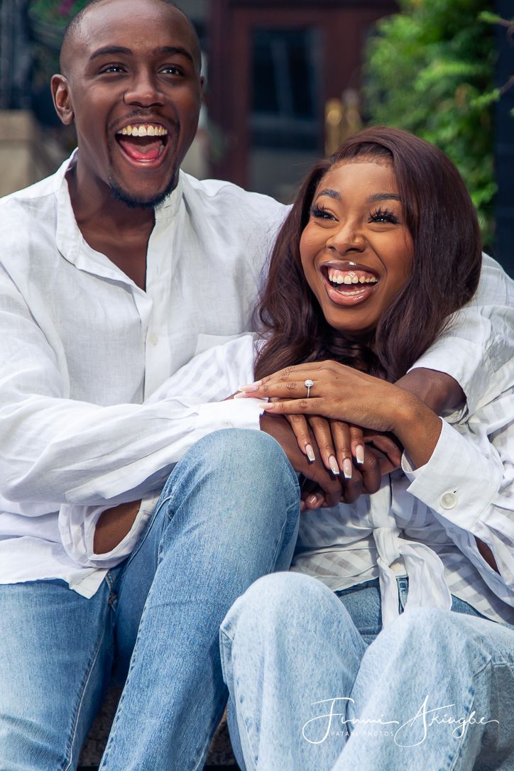 Dami and Anu - outdoor pre-wedding photoshoot captured by Funmi Akingbe for Pataki Photos
