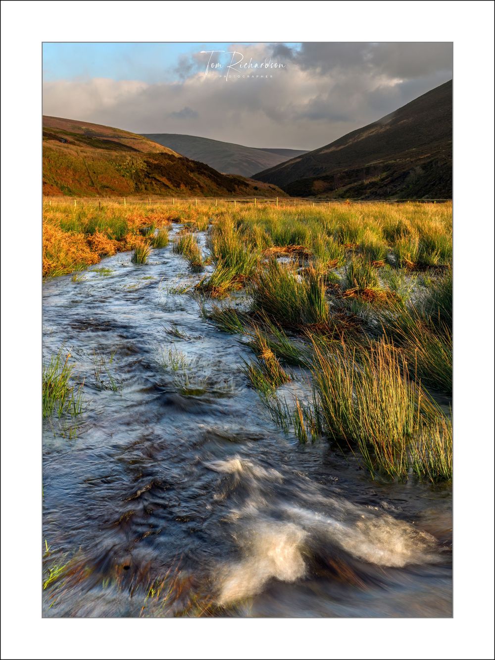 The Langden Beck in Flood at Langden Castle, Forest of Bowland
