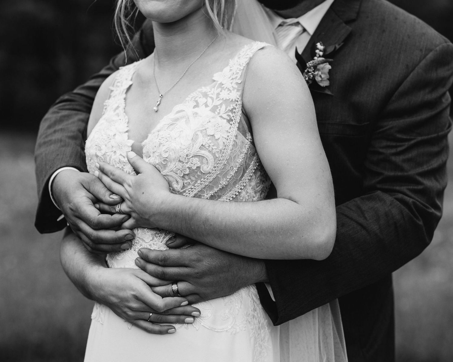 Professional wedding photo - bride and groom