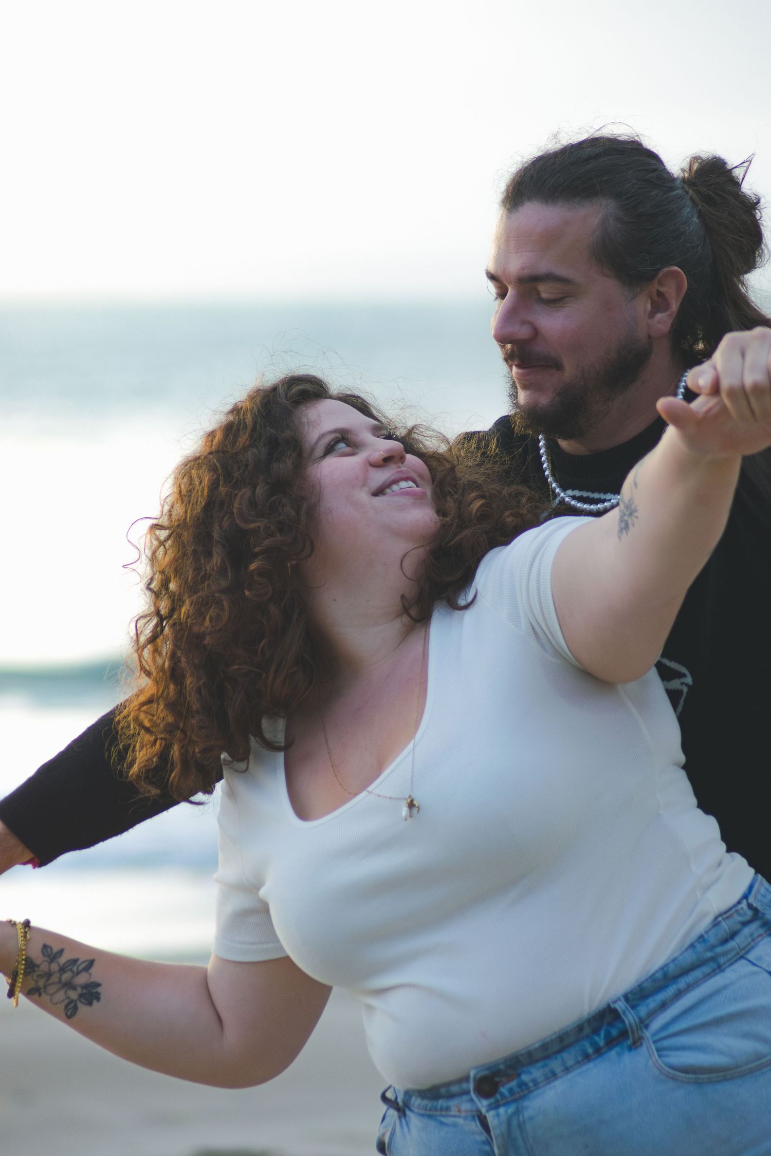 Séance couple à la mer
