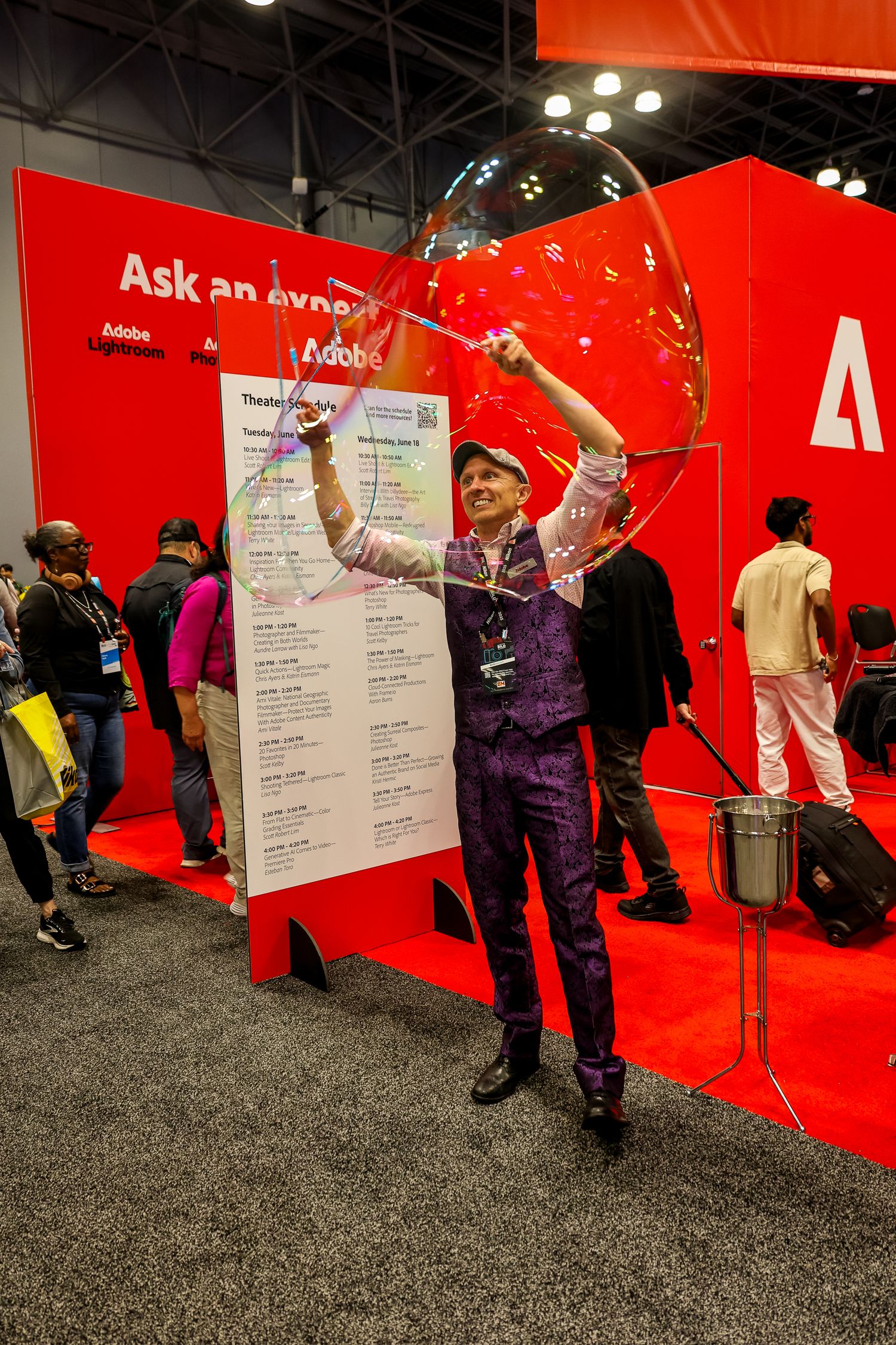 A series of images showing someone writing and presenting information on large white boards against a bright red wall backdrop.