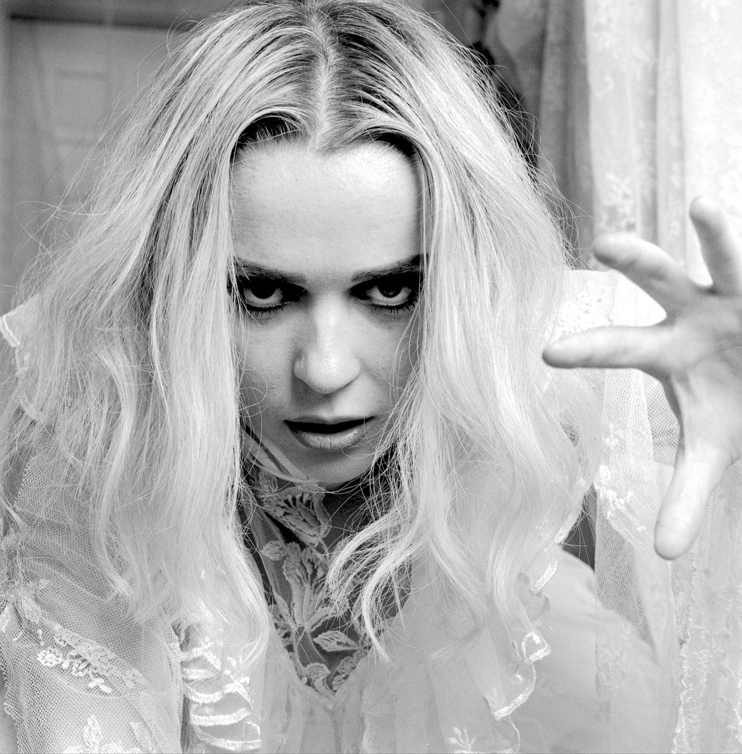 Hitchcock style film noir photo of Kate Star (Amelia Kate)