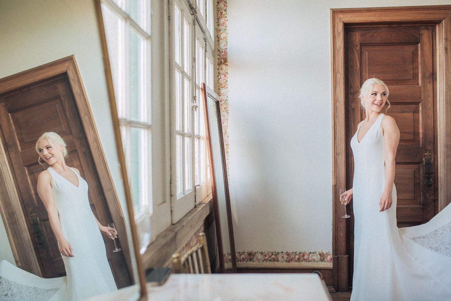 Elegant bridal portrait at casa dos penedos, an exclusive wedding venue by penha longa catering. captured by a Portugal wedding photographer