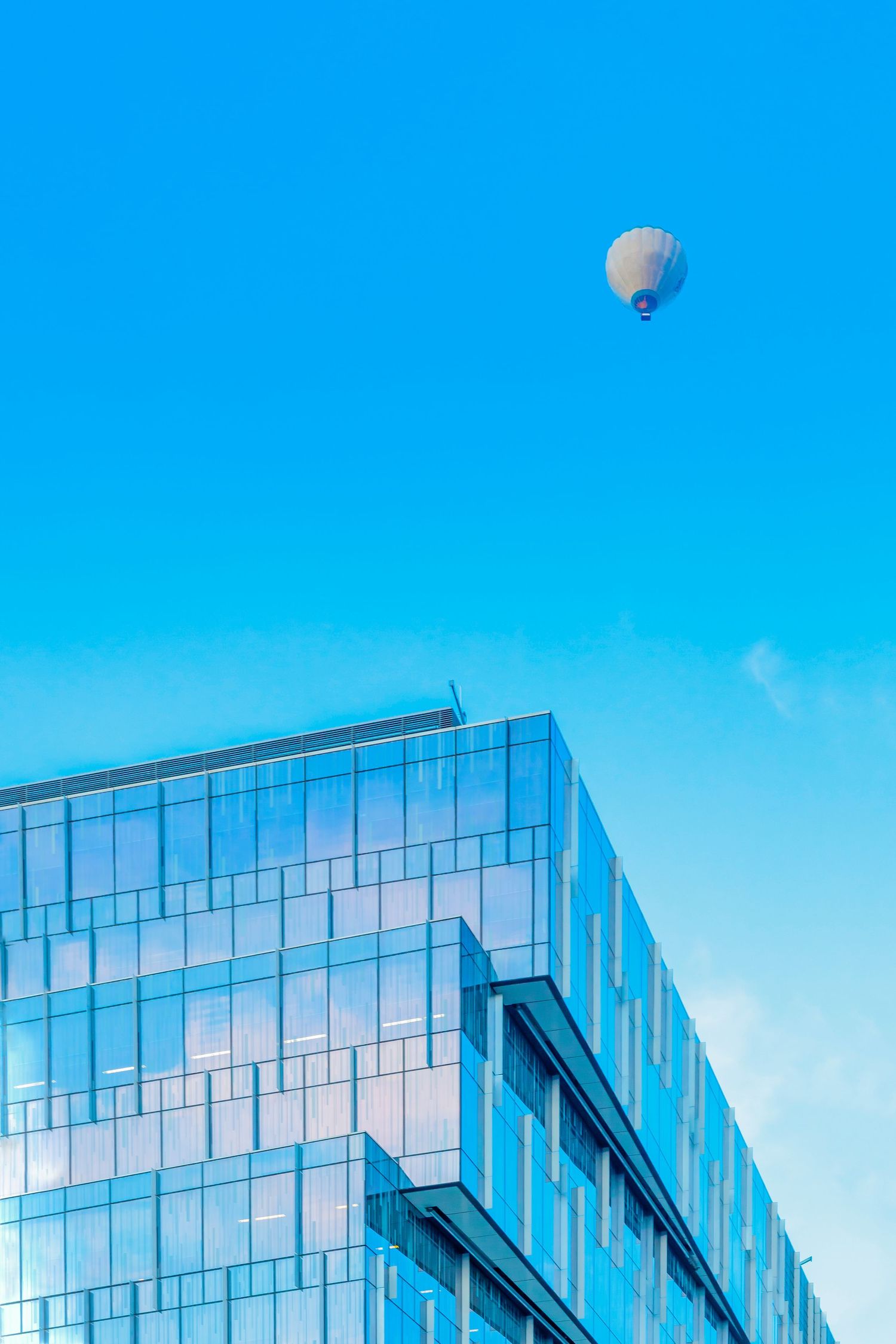 Steel and glass building in Melbourne, Australia