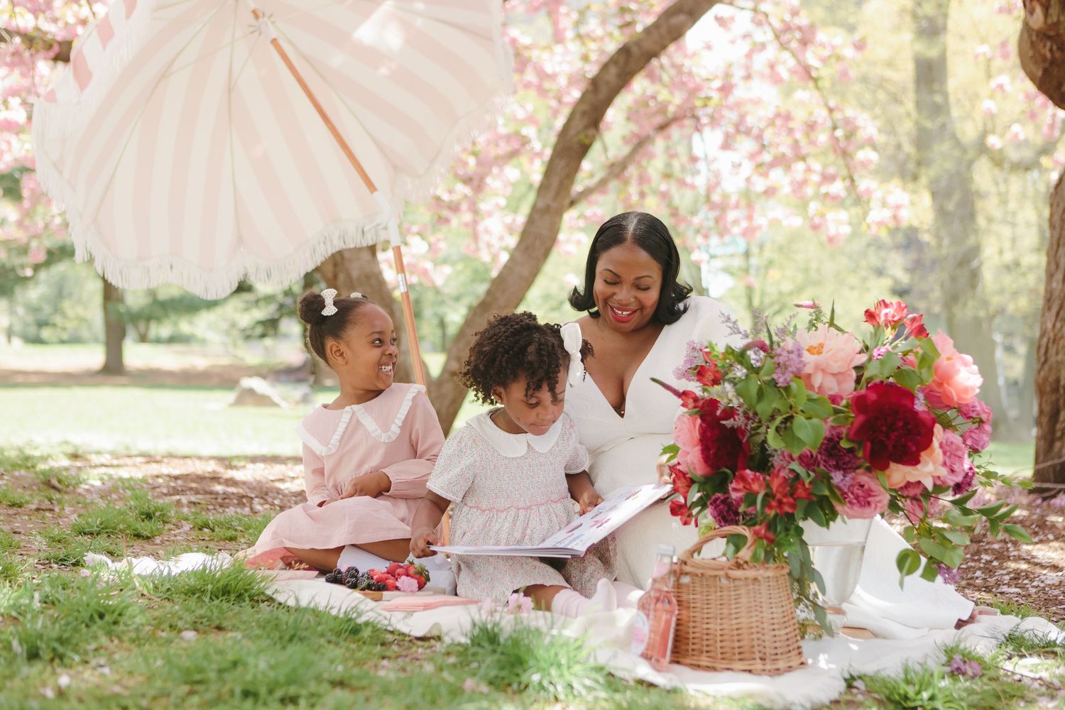 Cherry Blossoms session at Central Park by NYC family photographer Paula Brearley