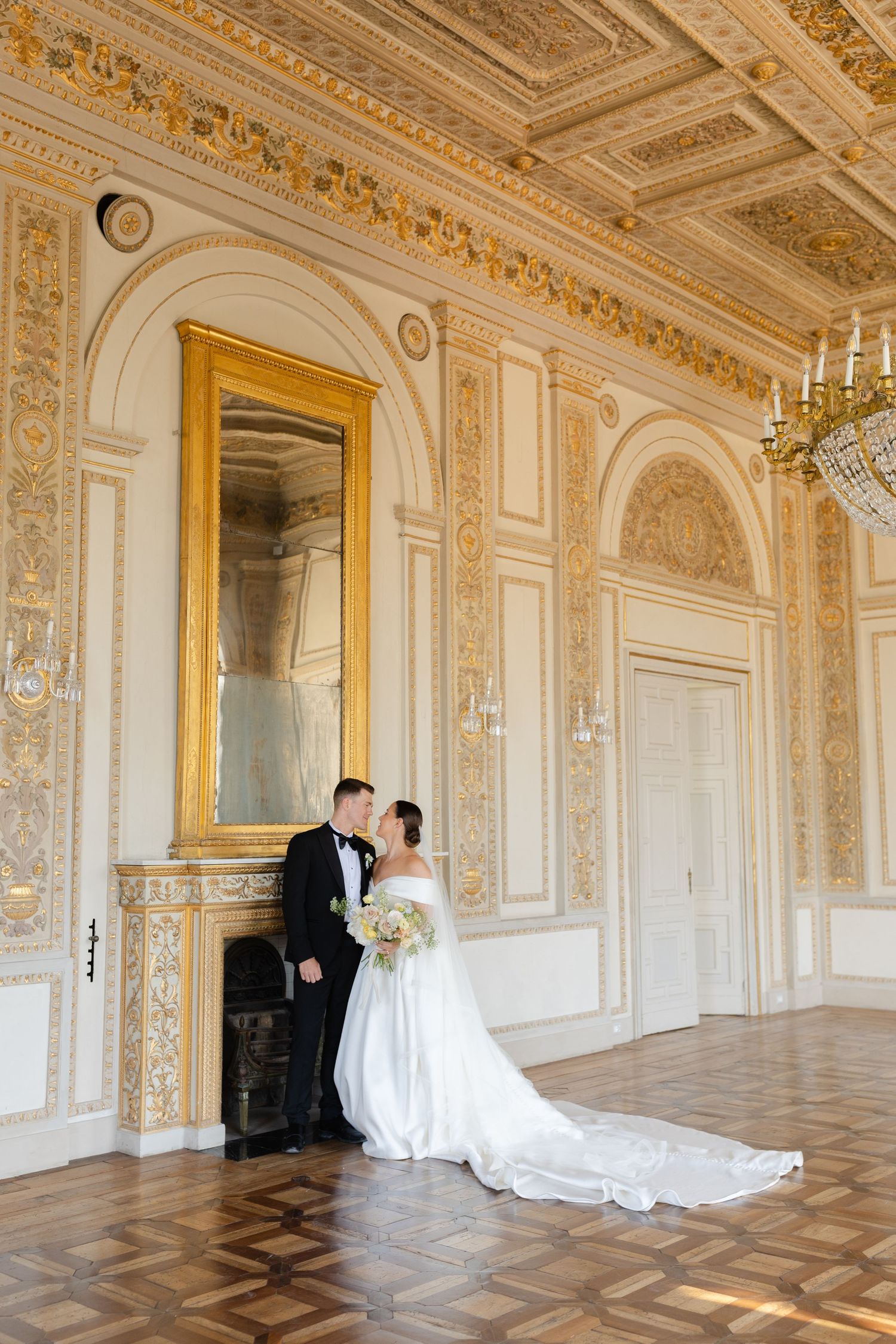 Sophisticated bridal elegance in an editorial shot