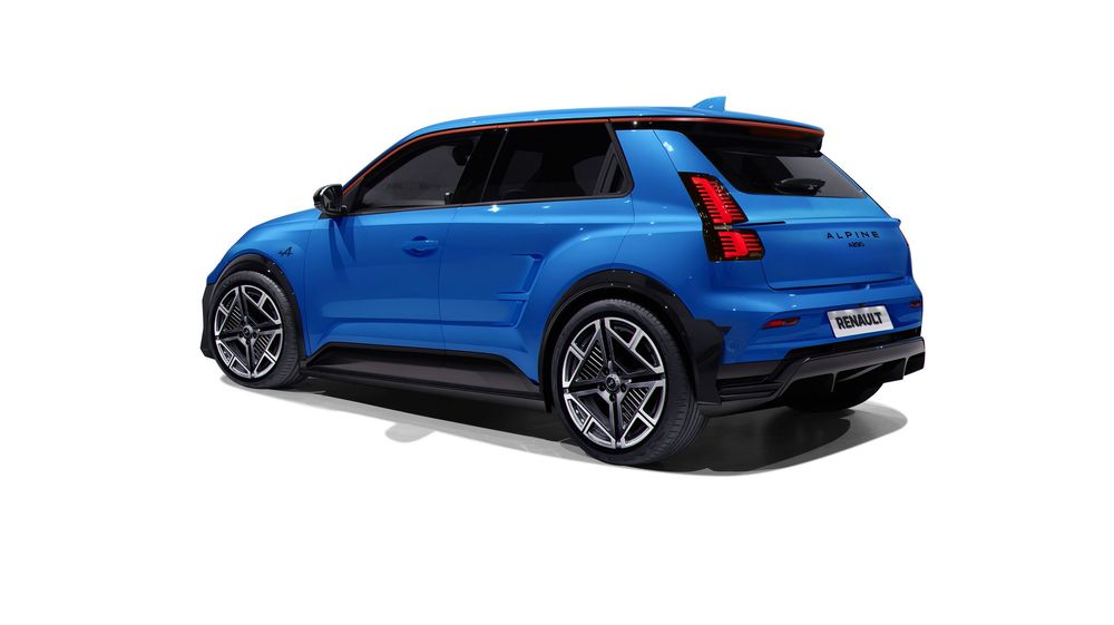 Sleek electric blue compact SUV with sporty alloy wheels and black trim shown from rear three-quarter view.