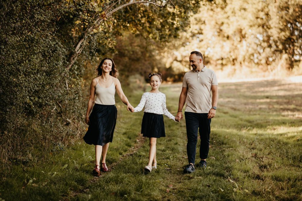 Photo de famile dans la nature à Rabastens