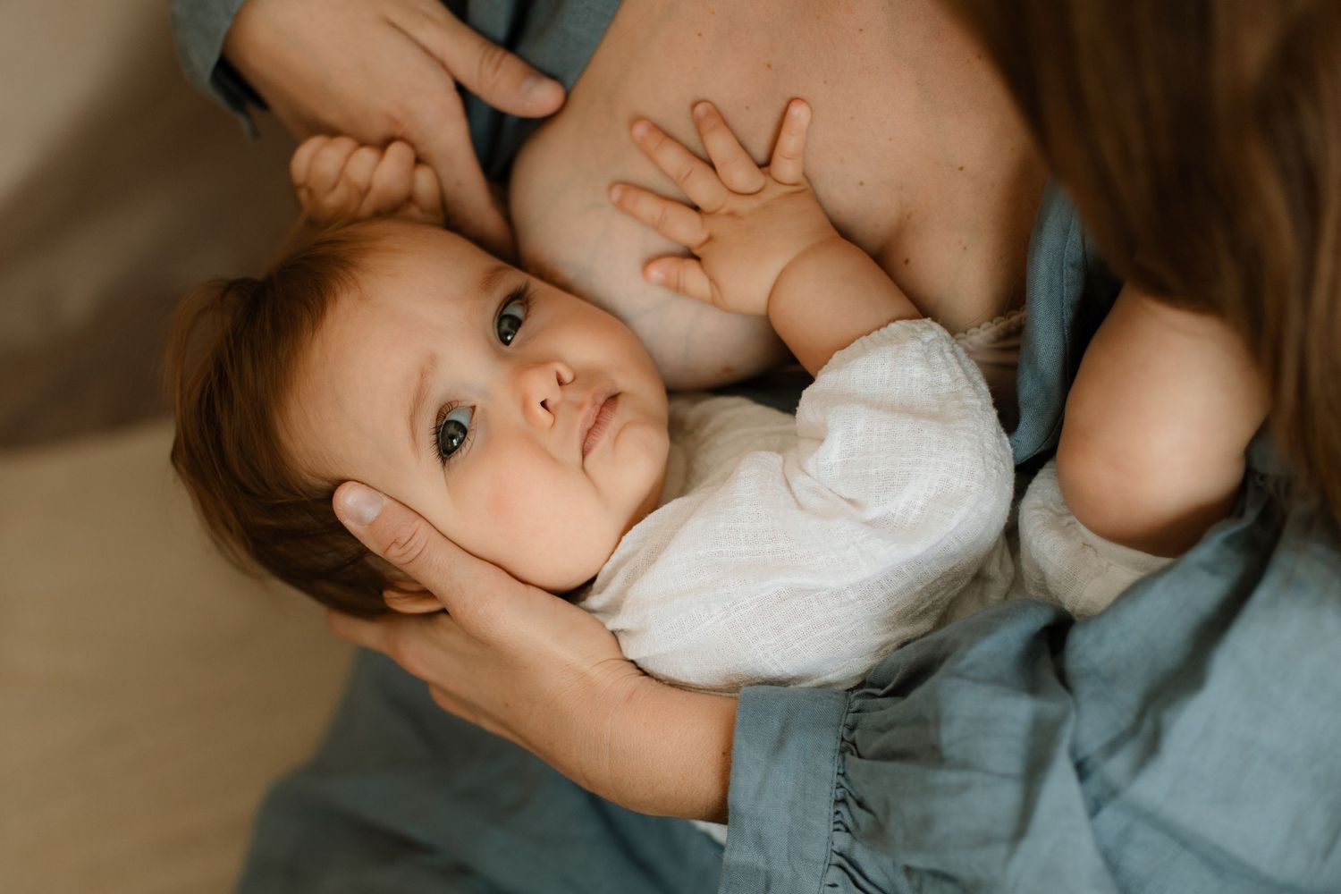 Baby breastfeeding