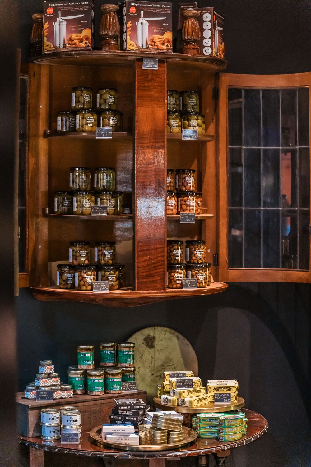 Interior shot of a food displayed in a cabinet at Hay St market in Sydney. © SIX84 Photography