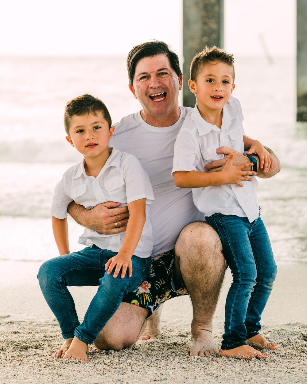 Fun Family Portrait Photography at the Beach