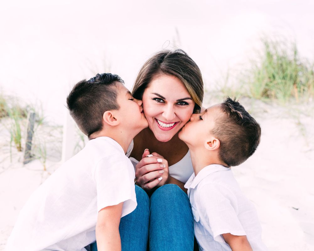 Fun Family Portrait Photography at the Beach