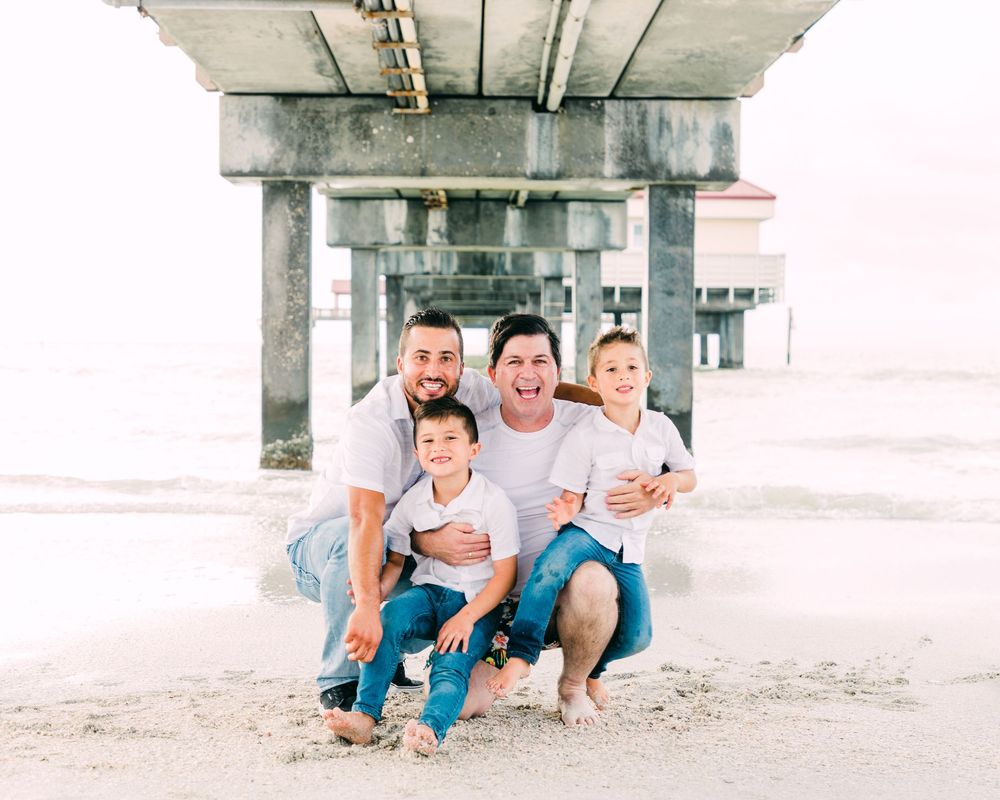 Fun Family Portrait Photography at the Beach