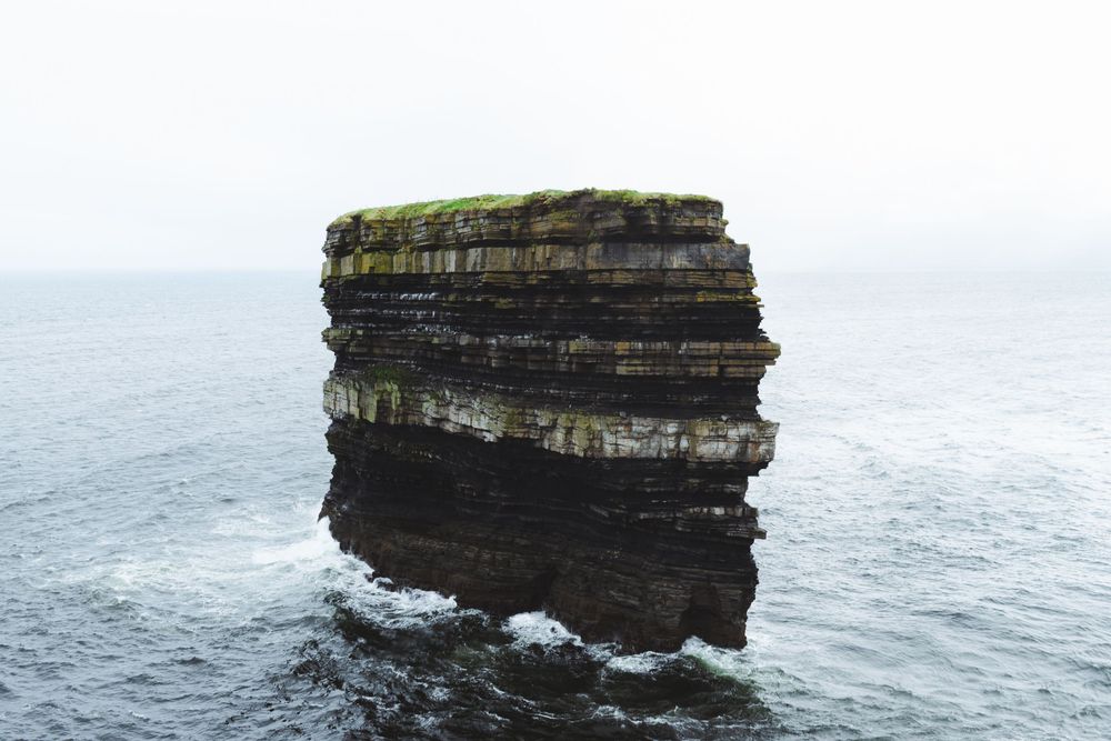 Downpatrick Head - road trip irlande van