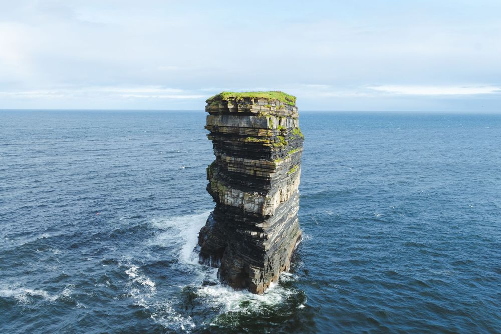 Downpatrick Head - road trip irlande van