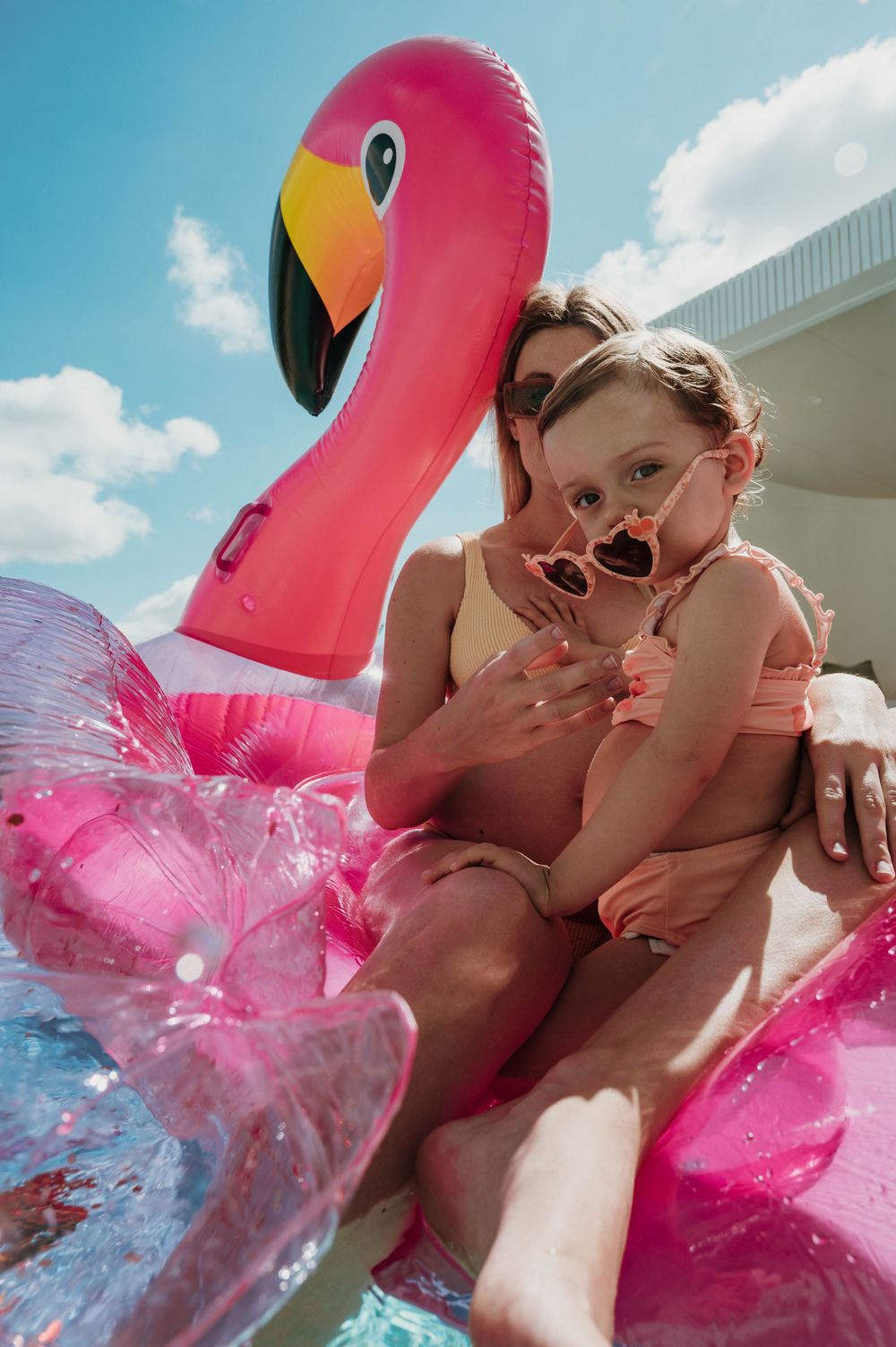 Pool Maternity Shoot Sunshine Coast and Brisbane Underwater Maternity Ocean and surf photography maternity photoshoot with toddler