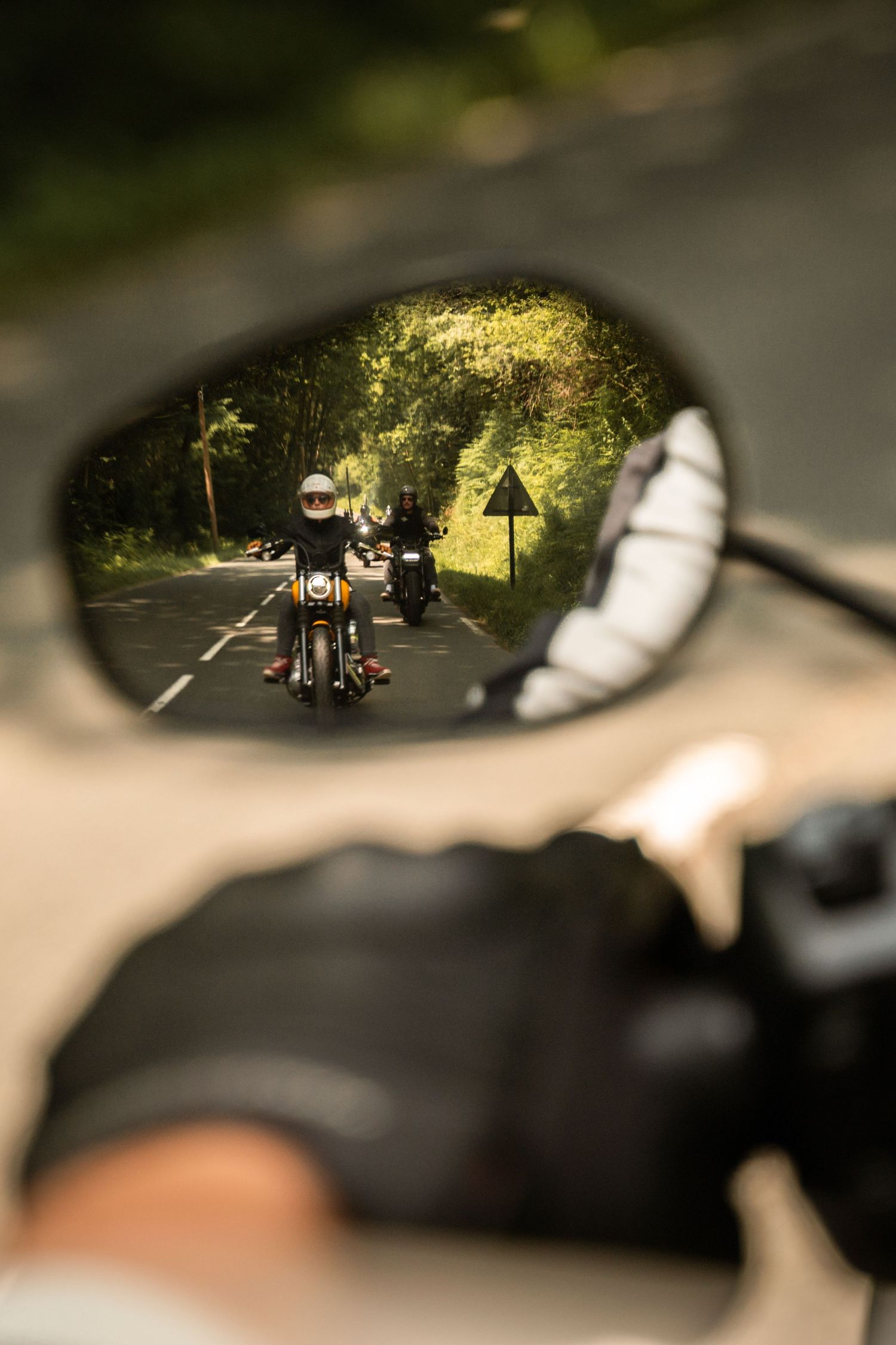 Cession shooting roulage avec a team Harley-Davidson sur le wheels & Waves 25