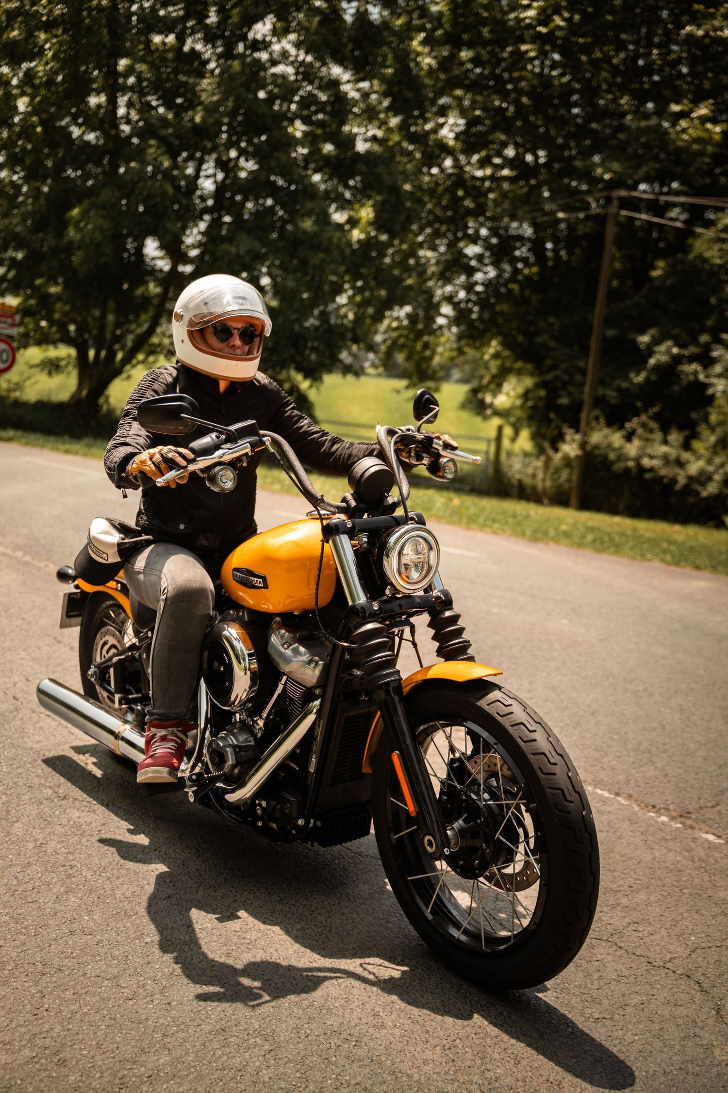 Cession shooting roulage avec a team Harley-Davidson sur le wheels & Waves 25