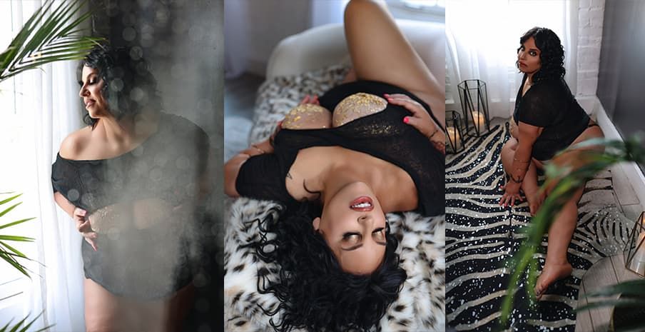 A collection of artistic black and white portraits showing intimate moments between several individuals in various poses.