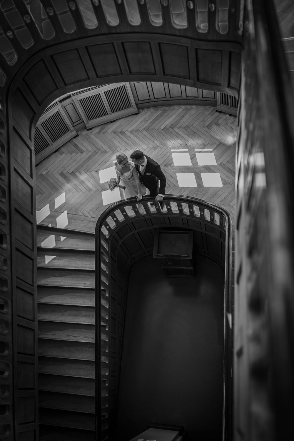 Hochzeitsfotograf Standesamt Berlin Treptow-Köpenick - Brautpaar Bilder Schwarzweiß