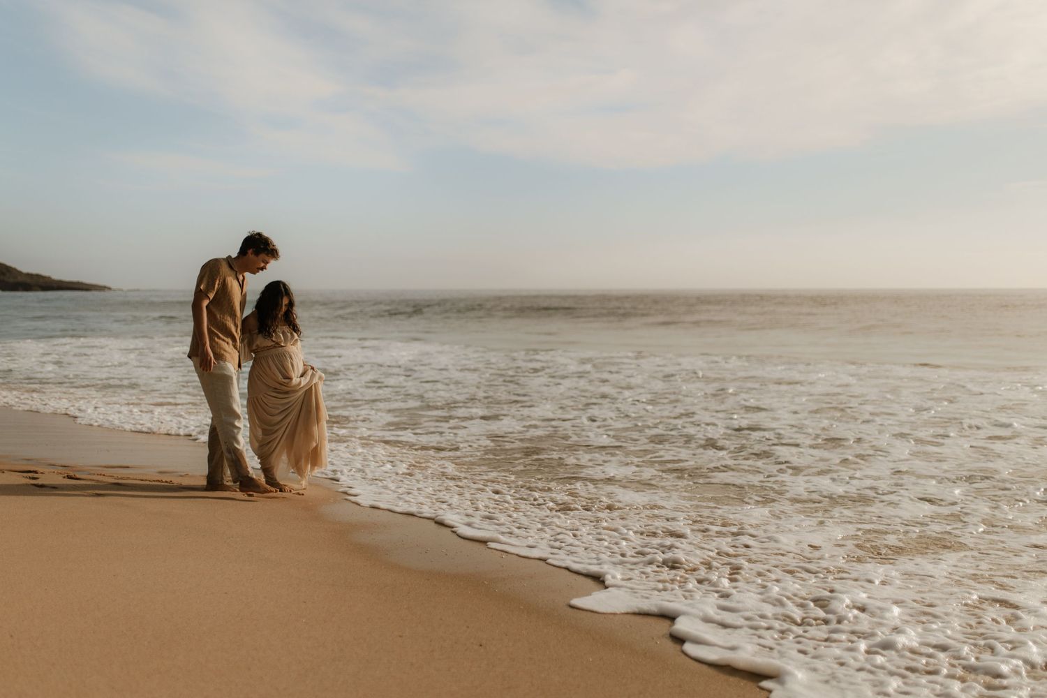 Maternity couple sunrise shoot
