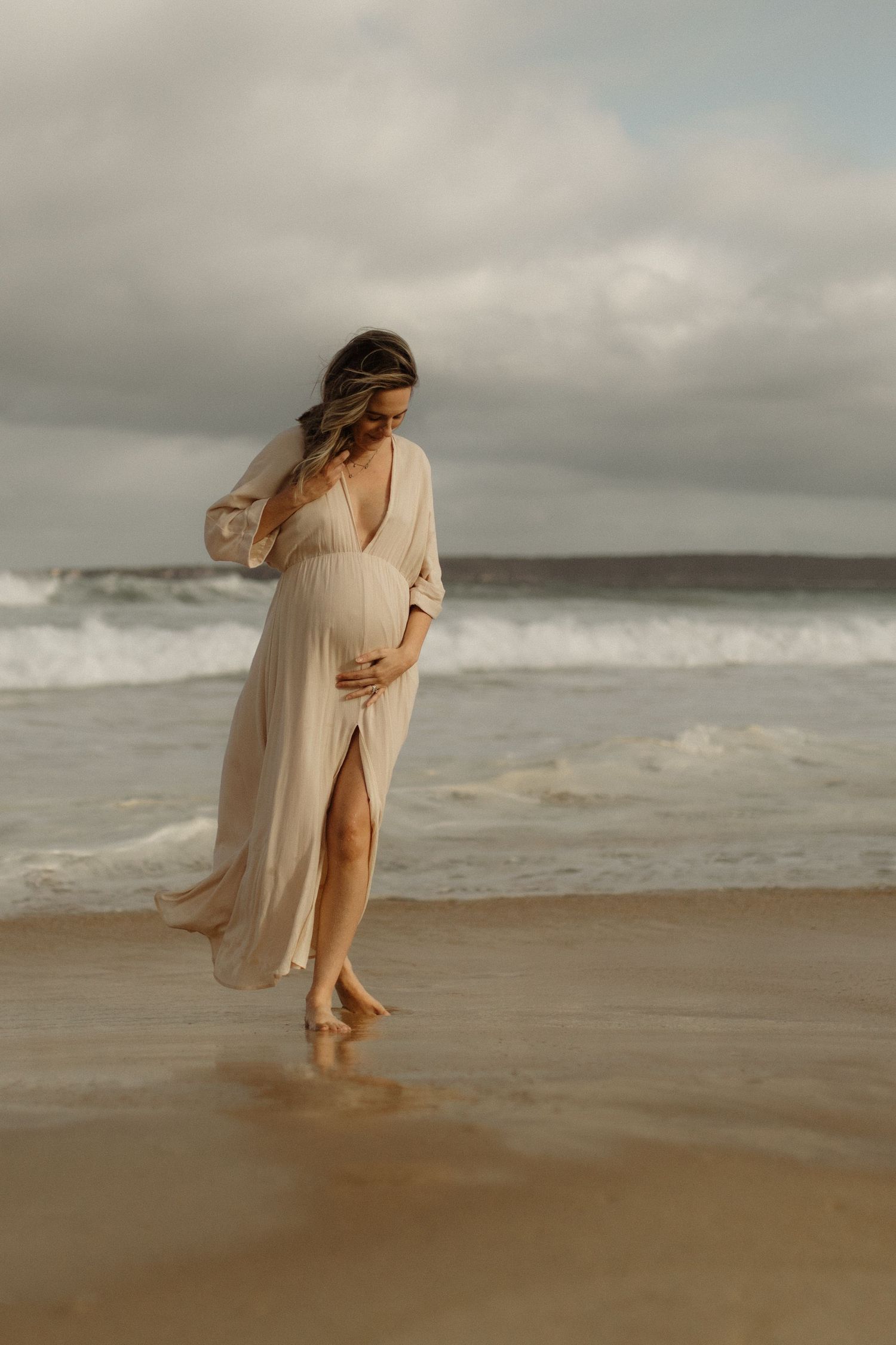 outdoor beach maternity, client closet dress