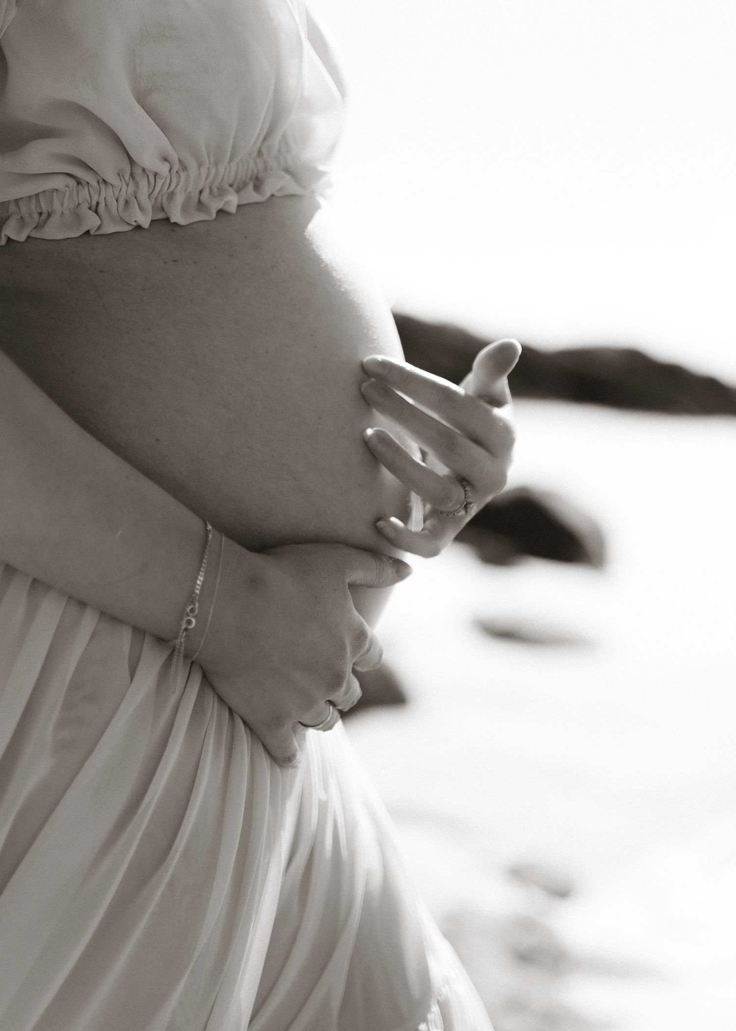 outdoor beach maternity, client closet dress
