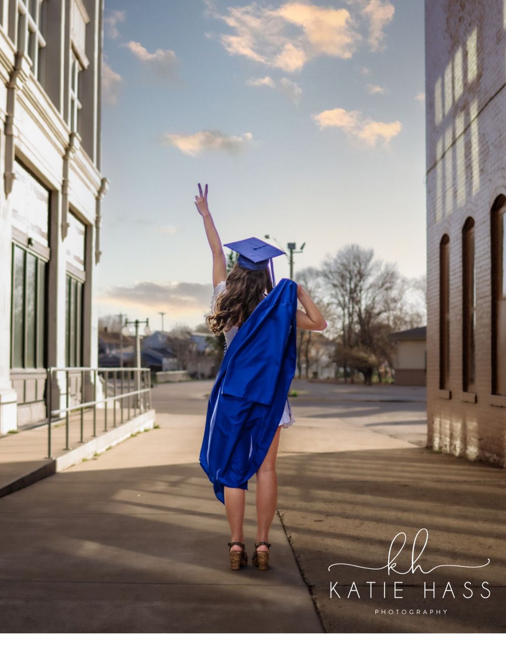 Marinette high school senior graduation photo