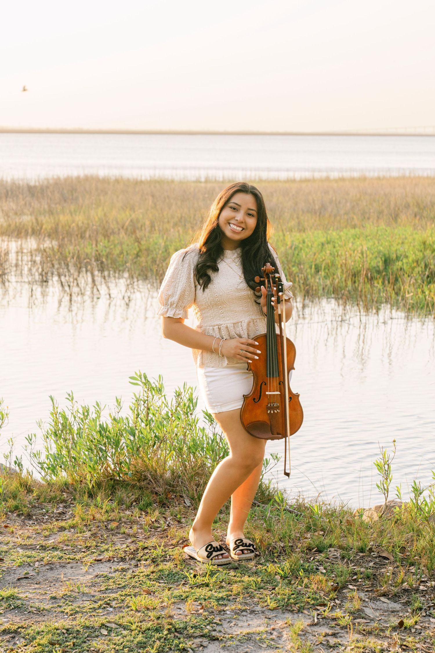 Heidi’s Jekyll Island senior session with sunset, music, and smiles