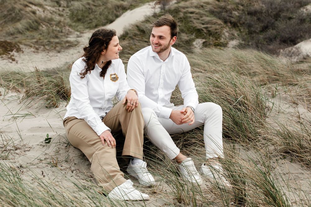 Broer en zus fotoshoot in de duinen