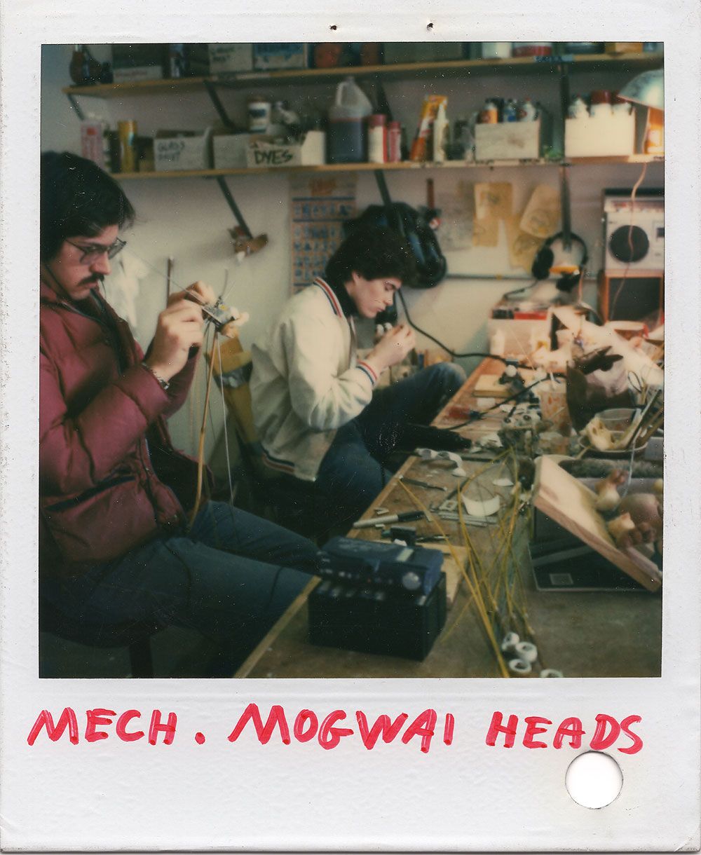 FX Artists working on mogwai animatronics