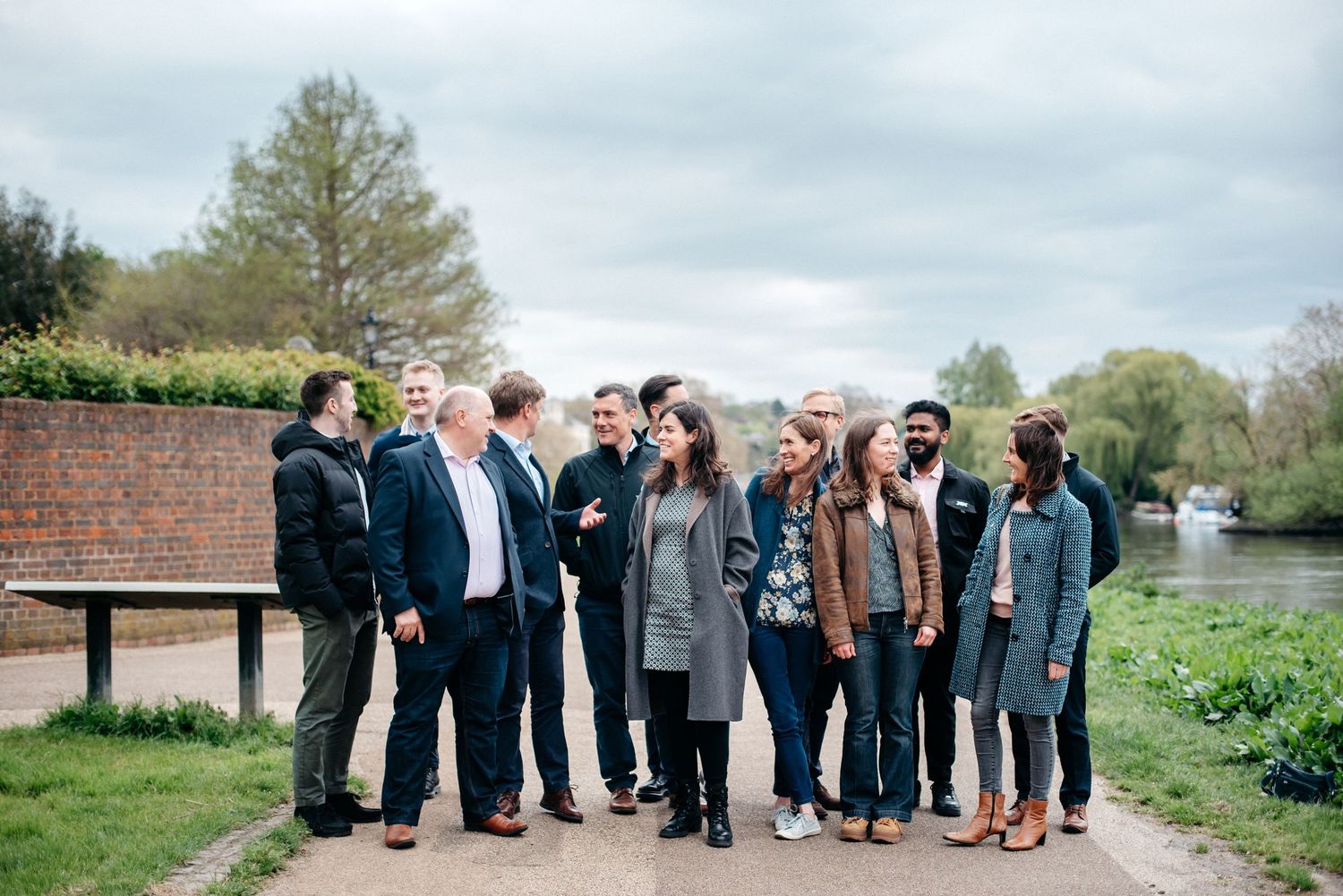 corporate team photography by the river in Richmond, west London