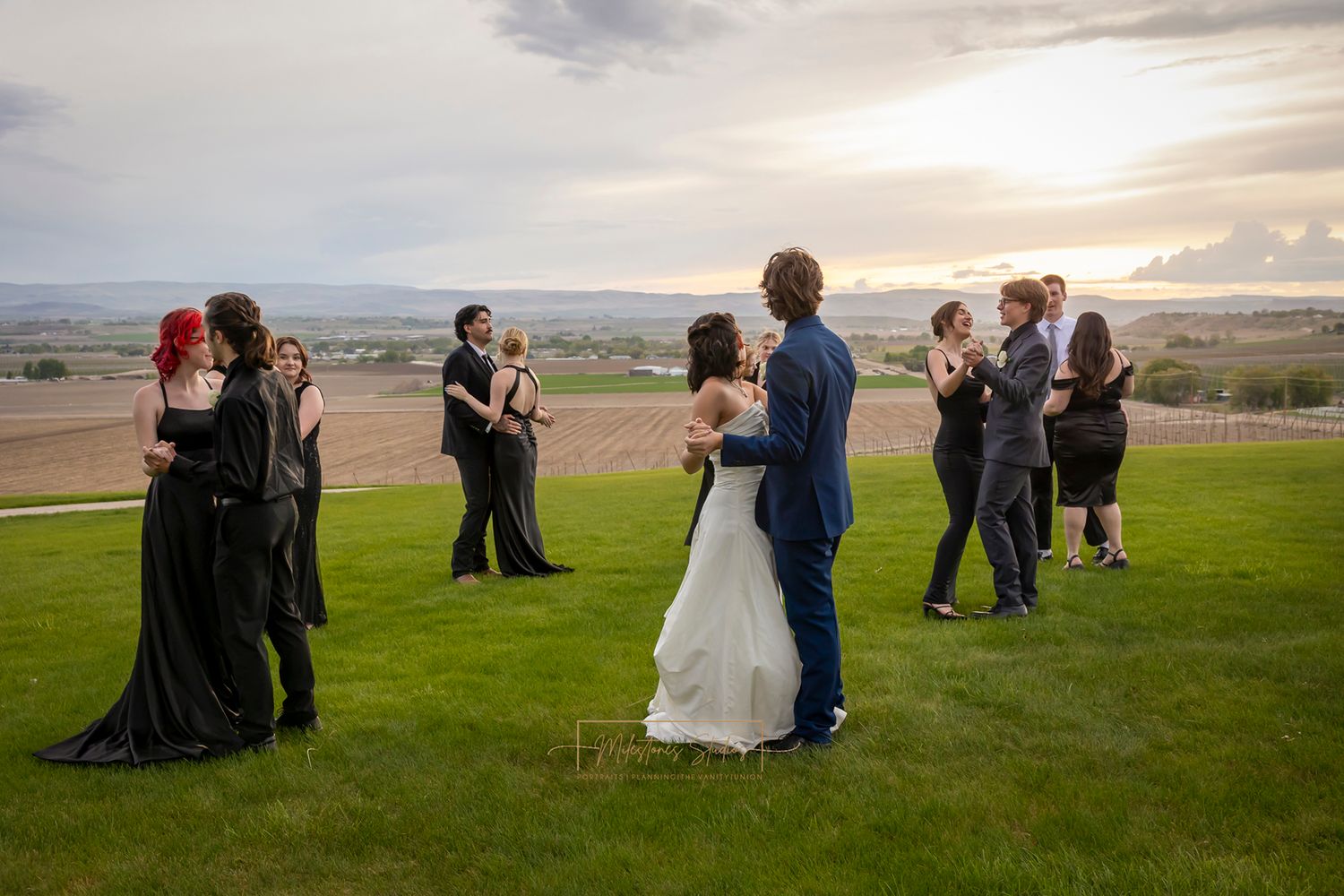 Dancing at wedding reception Garman Hill