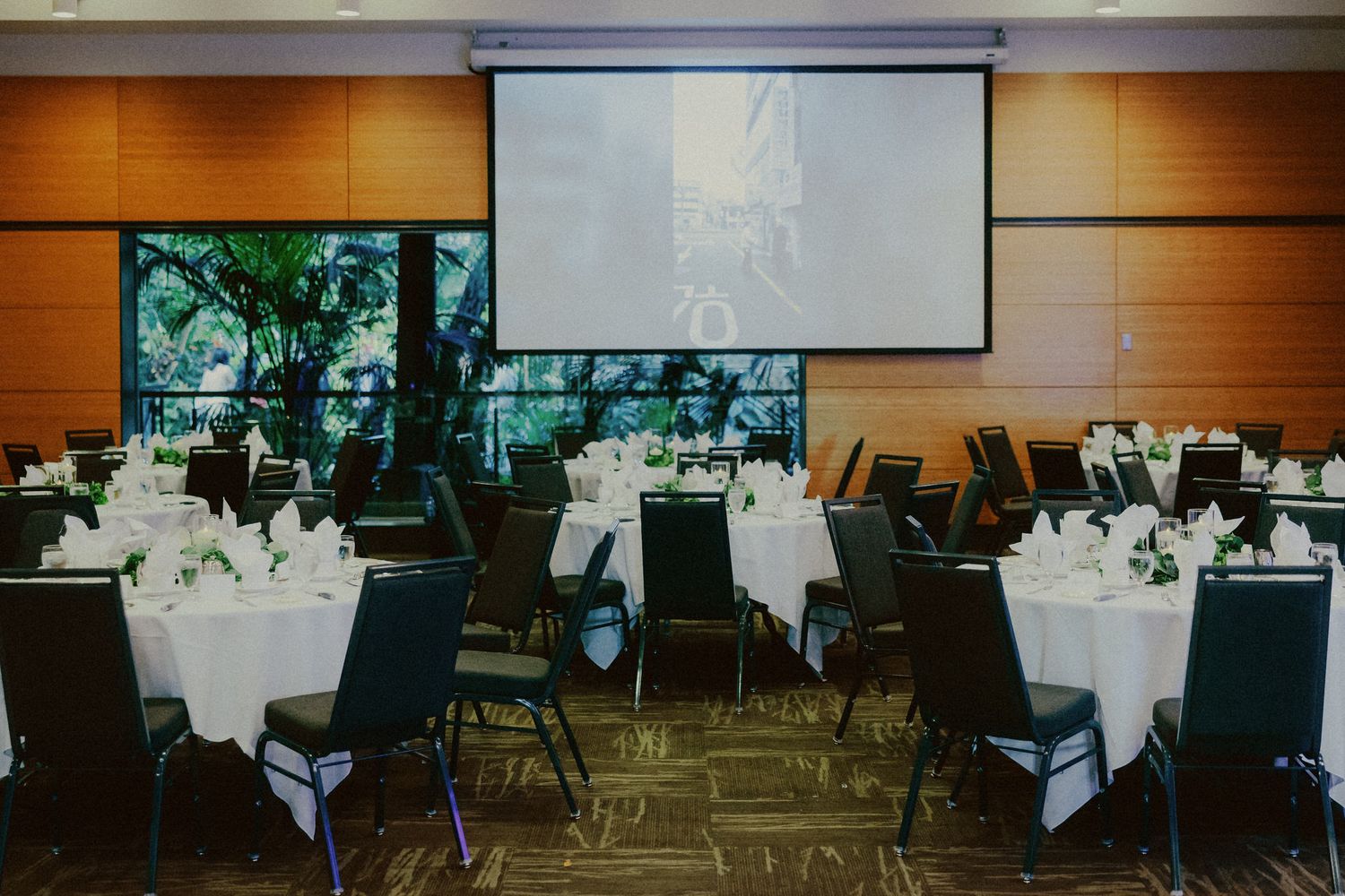 Calgary Zoo wedding reception details including custom signage and wild-inspired décor, captured by a Calgary wedding photographer.