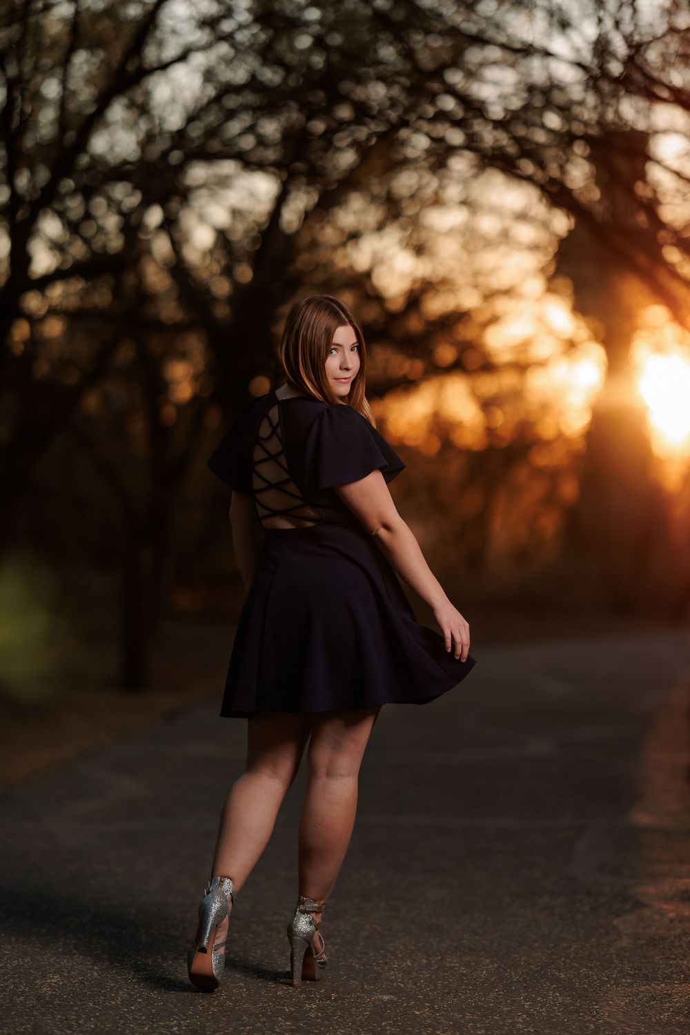 Tucson, Arizona high school grad picture, senior pictures, Tucson Senior Photographer, sunset, Agua Caliente Park, dramatic, senior girl