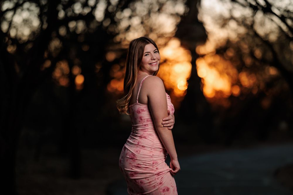 Tucson, Arizona high school grad picture, senior pictures, Tucson Senior Photographer, sunset, Agua Caliente Park, dramatic, senior girl