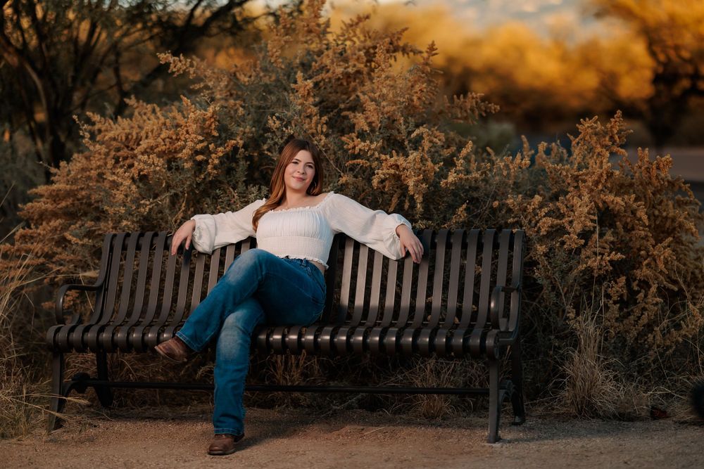 Tucson, Arizona high school grad picture, senior pictures, Tucson Senior Photographer, sunset, Agua Caliente Park, golden, desert, girl