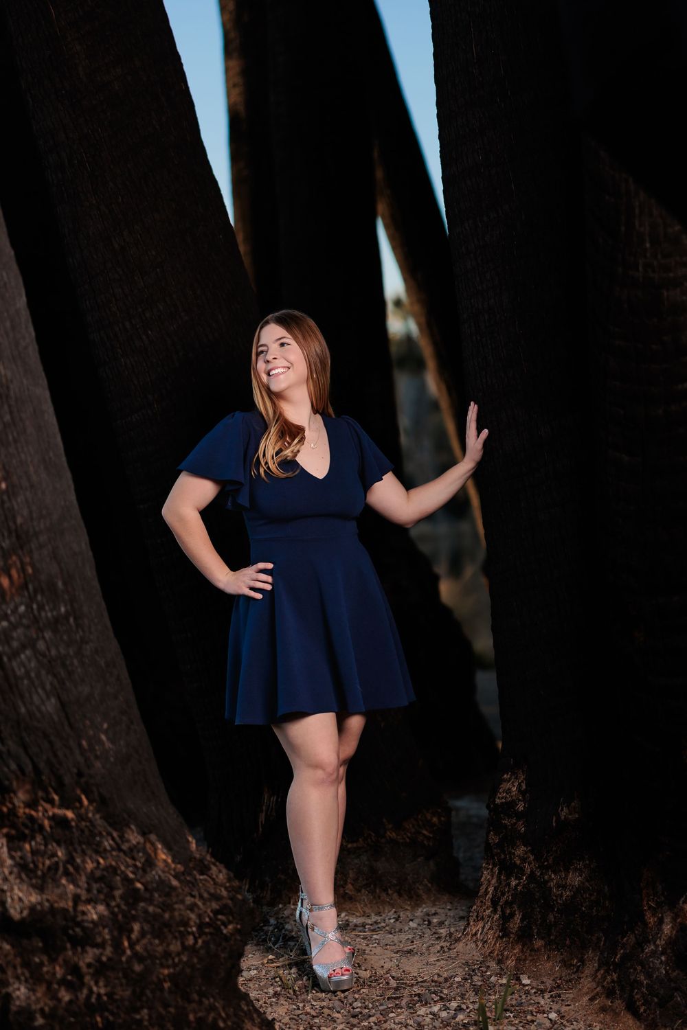 Tucson, Arizona high school grad picture, senior pictures, Tucson Senior Photographer, sunset, Agua Caliente Park, dramatic, senior girl