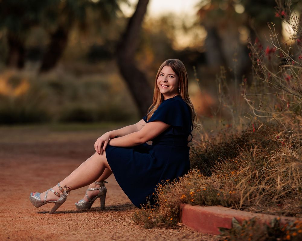 Tucson, Arizona high school grad picture, senior pictures, Tucson Senior Photographer, sunset, Agua Caliente Park, dramatic, senior girl