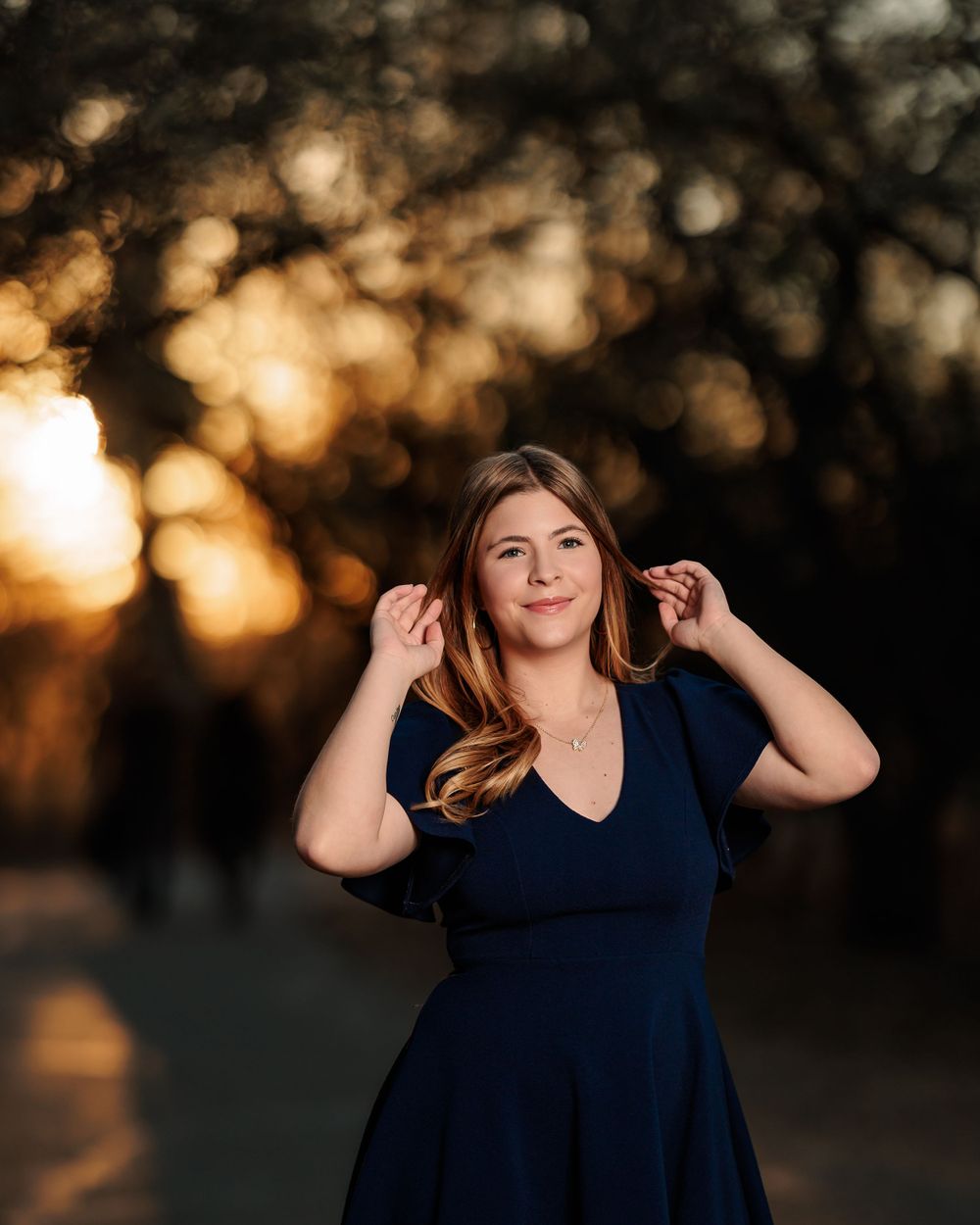 Tucson, Arizona high school grad picture, senior pictures, Tucson Senior Photographer, sunset, Agua Caliente Park, dramatic, senior girl