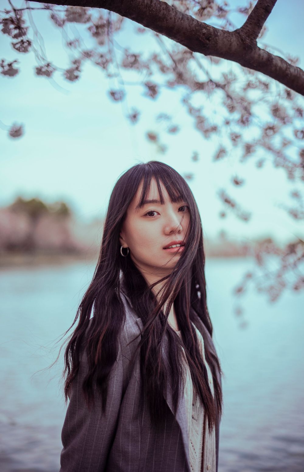 Portrait session at the Tidal Basin in Washington, DC. Photographed by Joey Rushfield of the DMV area.
