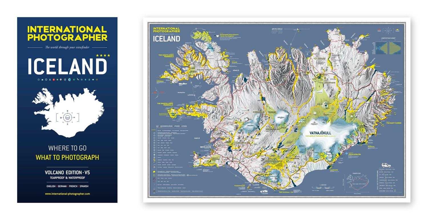 A collage of maps and visual elements showcasing Iceland's geography, landmarks, and regional features.